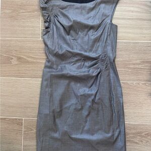 Boss One Shoulder Gray Dress